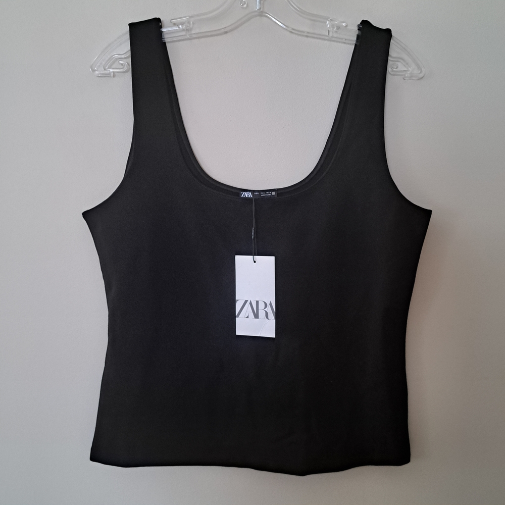 Zara Elegant Black Tank Top